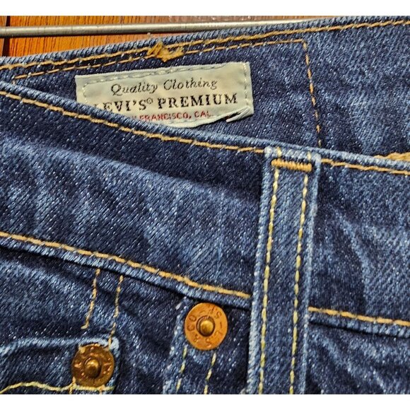 Levi 511 Jeans Men's Jeans 5 Pocket medium dark denim  W32‎ L30 - Picture 4 of 11